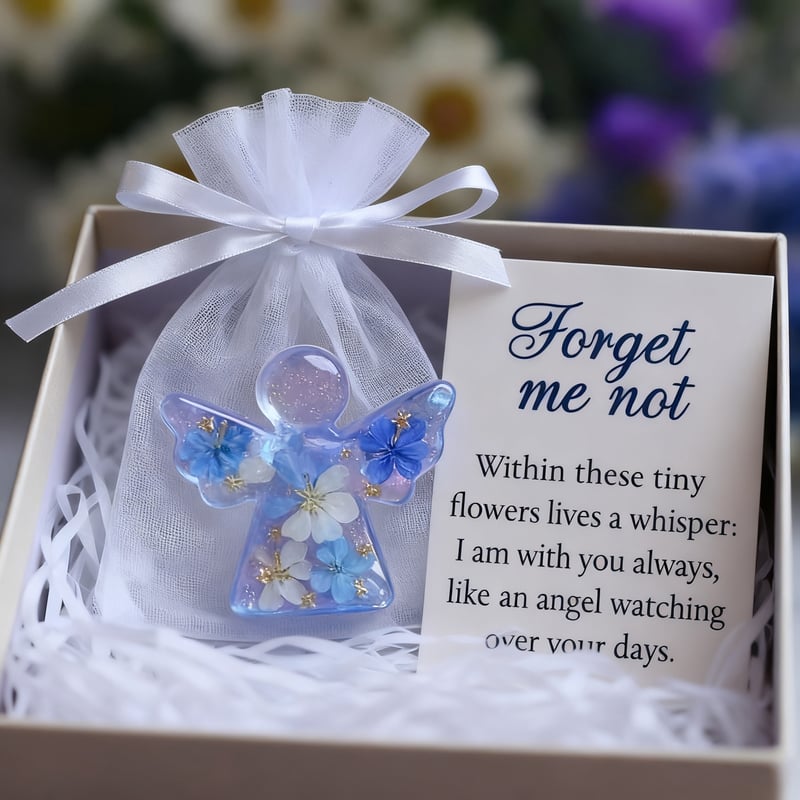 EternalBloom – Forget Me Not Angel Keepsake