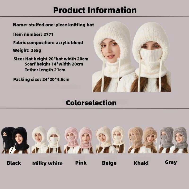WarmWhirl - Convertible Knitted Beanie & Balaclava