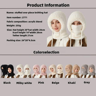WarmWhirl - Convertible Knitted Beanie & Balaclava