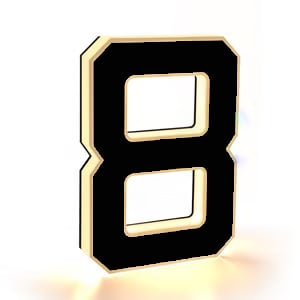 RaySign - Solar LED House Number Sign