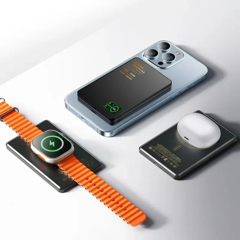 SnapVolt – 15W Ultra-Slim Magnetic Wireless Power Bank