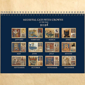 Meowjesty - A Medieval Cat Art Calendar 2026