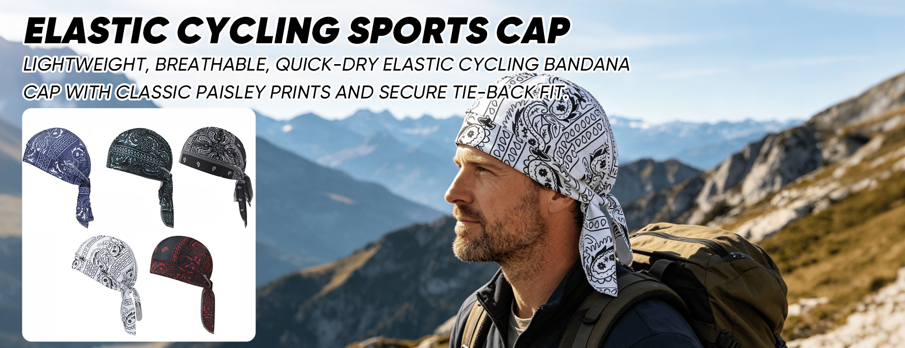 FlexRide – Elastic Cycling Sports Cap