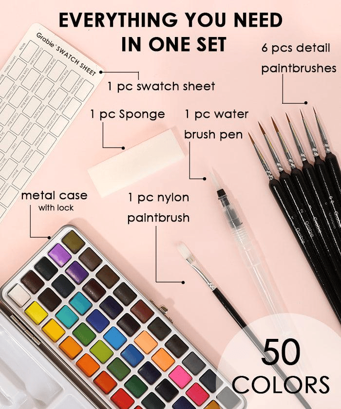 AquaMaster – Premium Watercolor Set for Artists