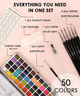 AquaMaster – Premium Watercolor Set for Artists