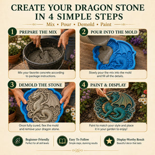 ✨Create Your Own Garden Art - Reusable Mold for Stepping Stones
