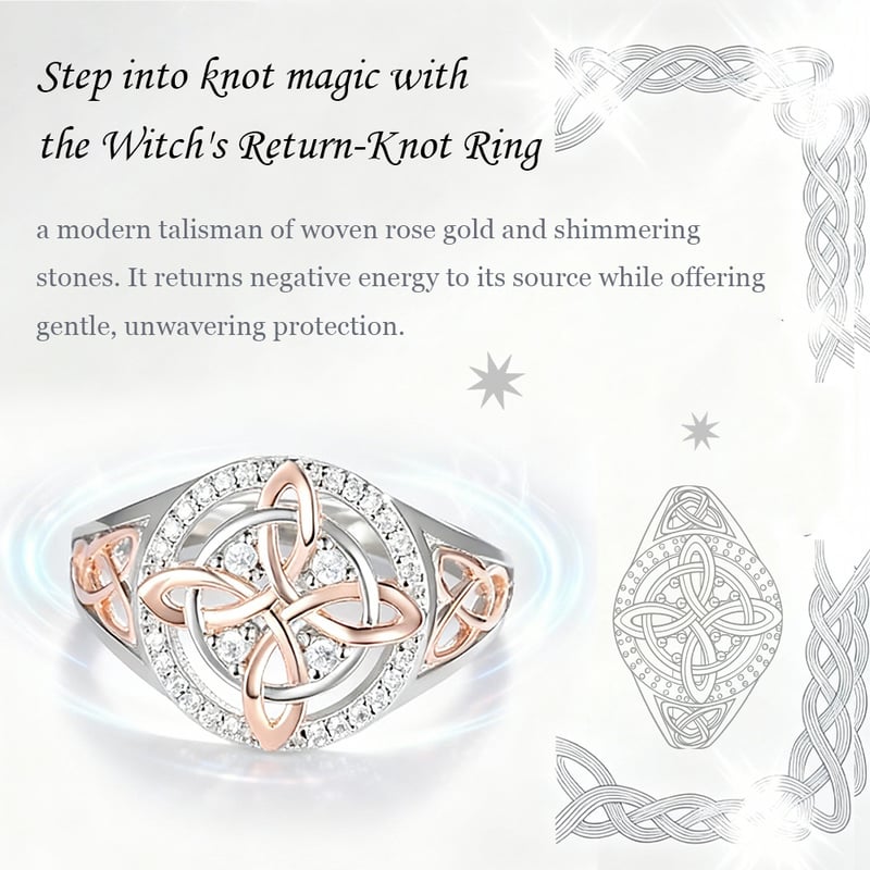 WitchKnot – Handmade Return-Knot Protection Ring