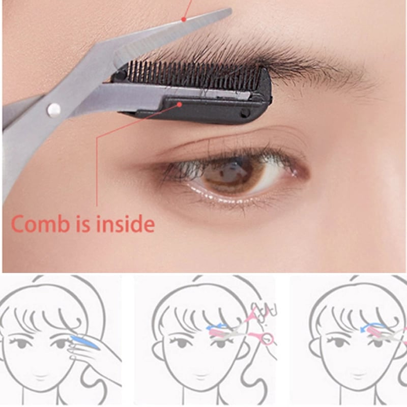 BrowEase – Precision Eyebrow Trimmer Scissor