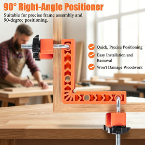 CornerPro - 90 Degree Corner Clamp & Positioning Square Set (3" & 4")