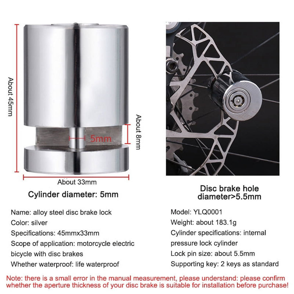 LockGuard – Motorcycle & Bicycle Anti-Theft Disc Brake Lock