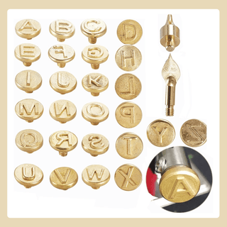 EngravePro – Copper Alphabet Wood Burning Set