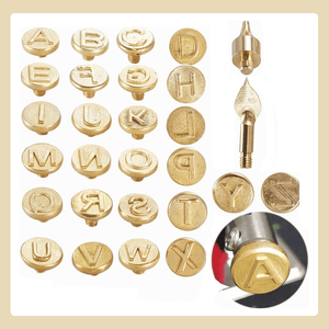 EngravePro – Copper Alphabet Wood Burning Set