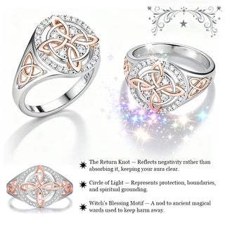 WitchKnot – Handmade Return-Knot Protection Ring