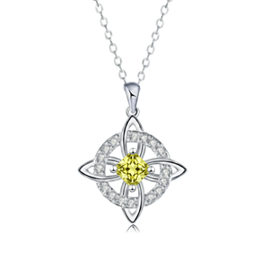 Hecatea – Witch’s Knot Birthstone Necklace