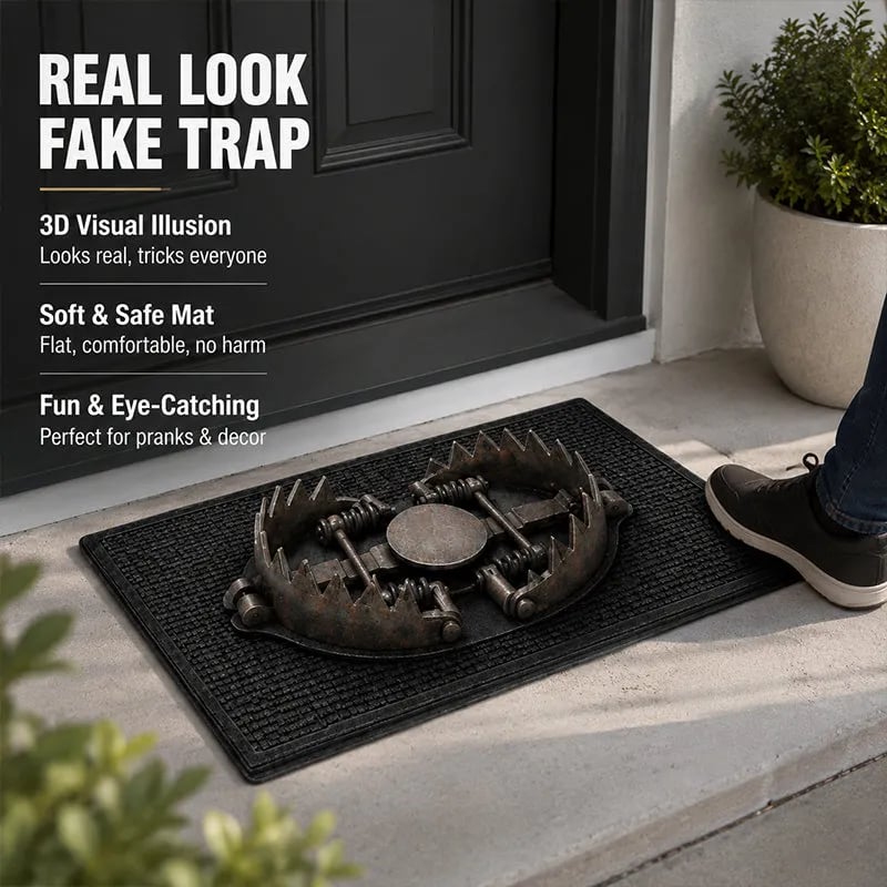 TrapGuard – 3D Bear Trap Illusion Doormat