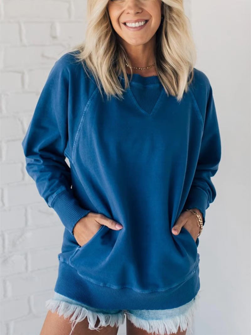 RibbedChic – Women’s Pocketed Pullover