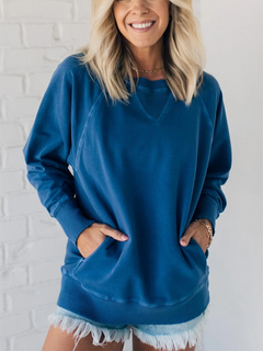 RibbedChic – Women’s Pocketed Pullover