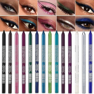 LuxeLine – 14 Waterproof Colored Eyeliners