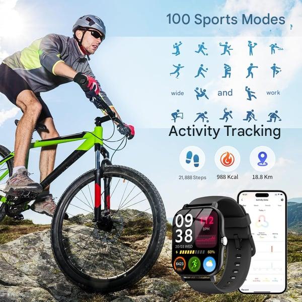 ⏰Only $11.99⏰All-day Fitness Monitoring💯Bluetooth Fashion Smart Watch