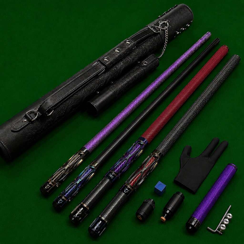 StrikeCore – Carbon Fiber Pool Cue Set