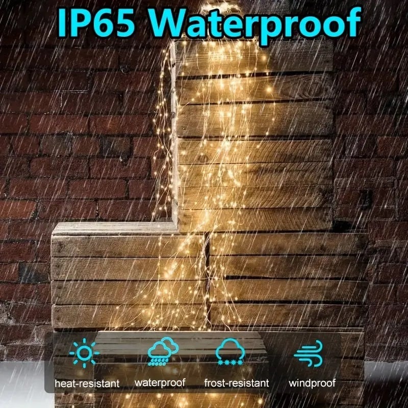 TwinkleGlow - 8 Modes LED String Lights