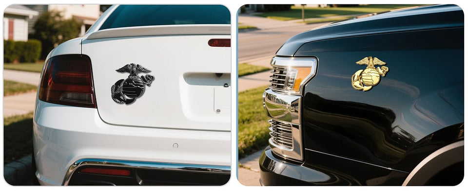 EagleGlobeAnchor - Patriotic Marine Corps Car Emblem