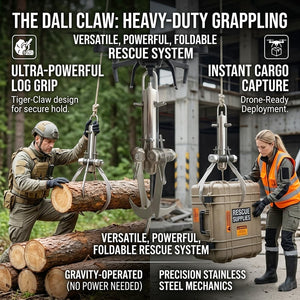 🧰⚓Mechanical Grappling Hook – Powerful Grip, Foldable & Built for Any Challenge