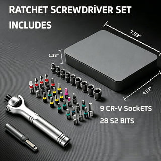 TorquePro – 40-in-1 Ratchet Screwdriver Set