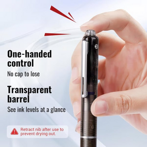 QuillEase - Ultra-Fine 0.38mm Fountain Pen with Refills