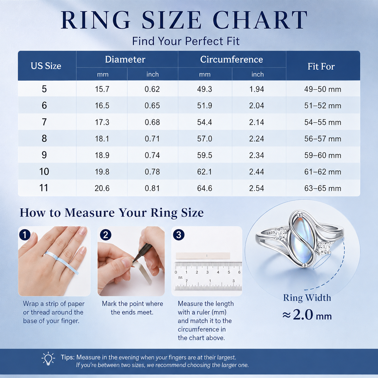 LunaGlow – 925 Sterling Silver Rainbow Moonstone Ring