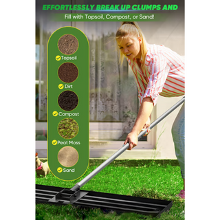 TurfTamer – Heavy Duty Lawn Leveling Rake