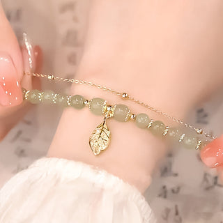 LeafLuxe – Hetian Jade Bracelet