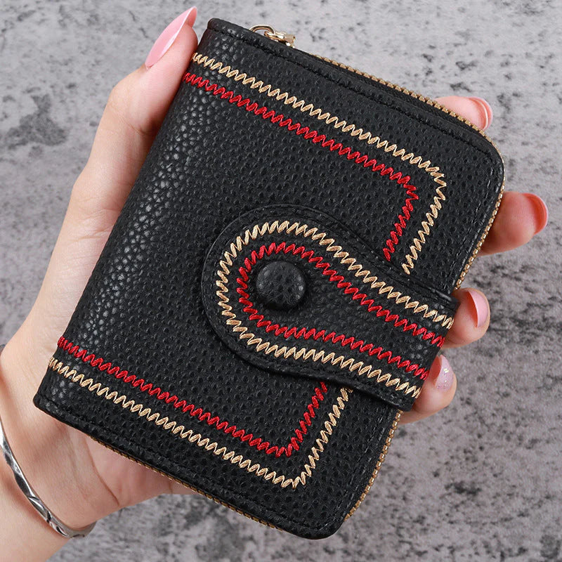 ThreadBloom – Embroidered Coin Purse