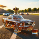 Elegant Mustang Whiskey Bottle – Minimalist Design for Home Bar