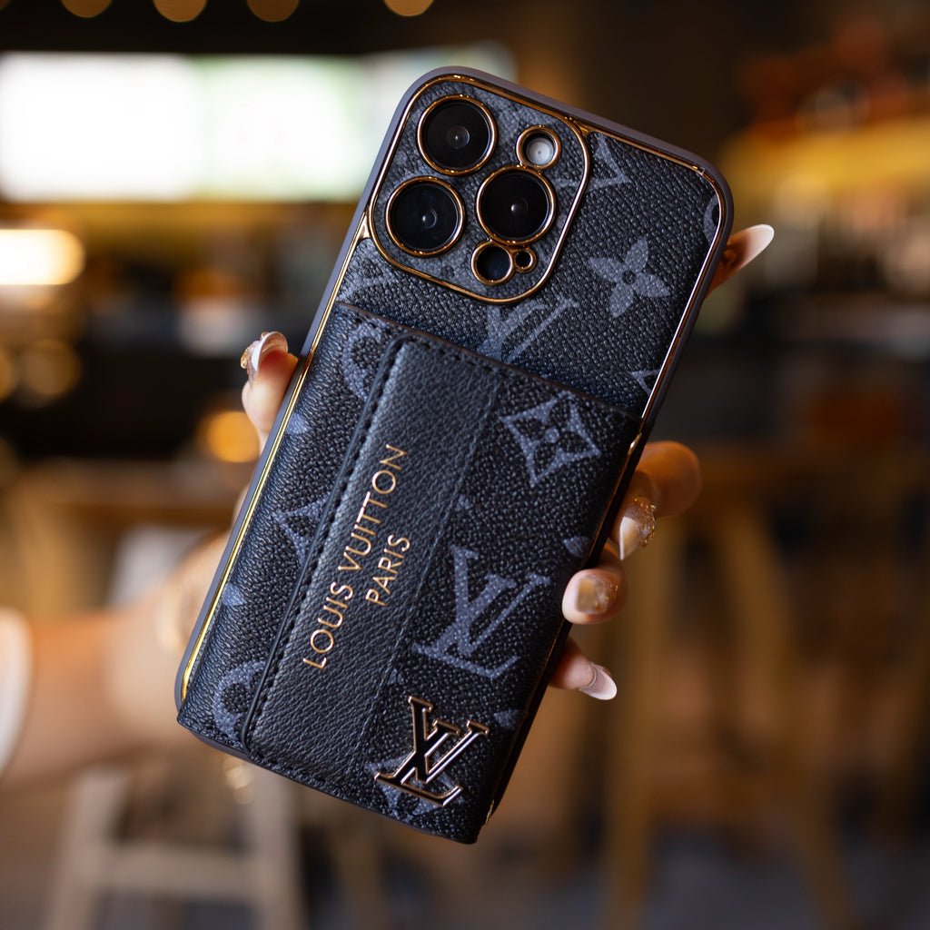 GlamPouch - Designer Monogram Phone Case with Strap