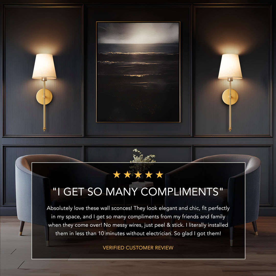 Marbella - Wireless Wall Lamp Sconce – Modern & Elegant