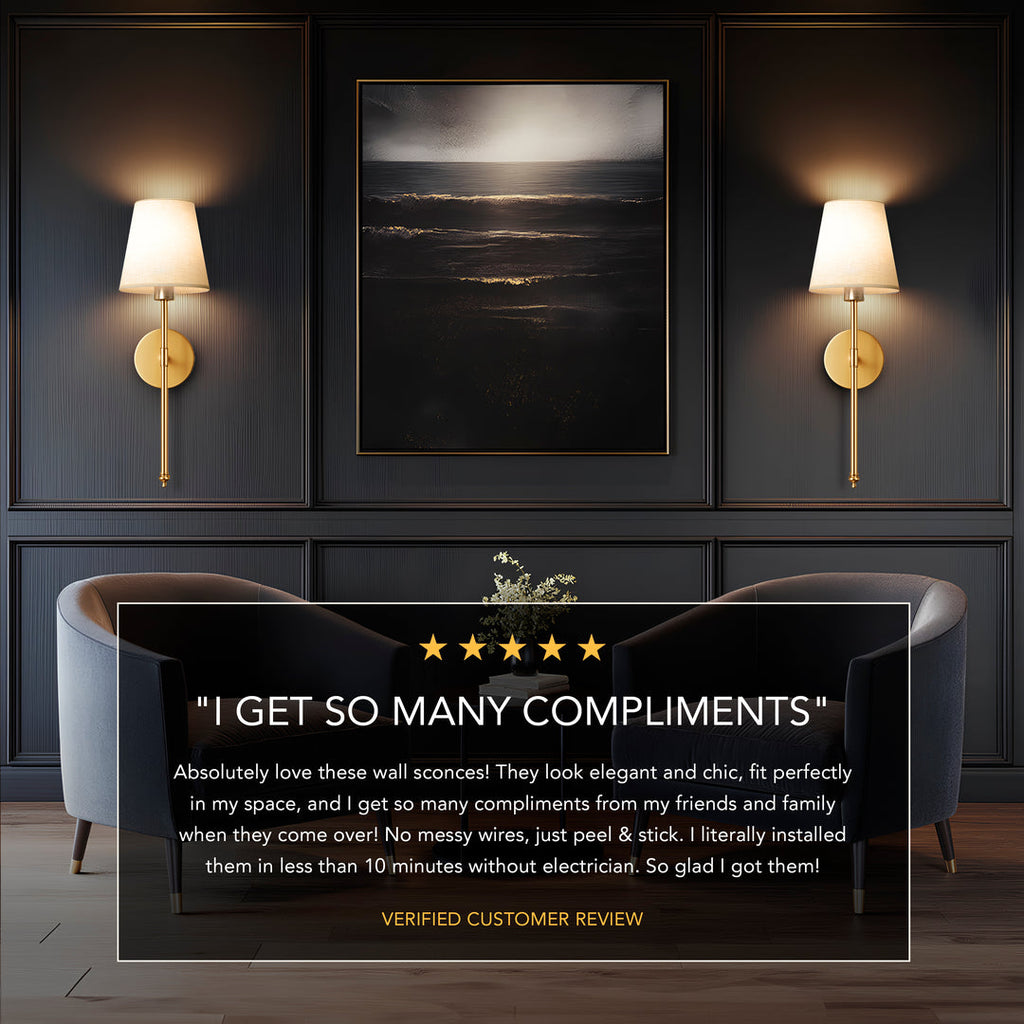 Marbella - Wireless Wall Lamp Sconce – Modern & Elegant