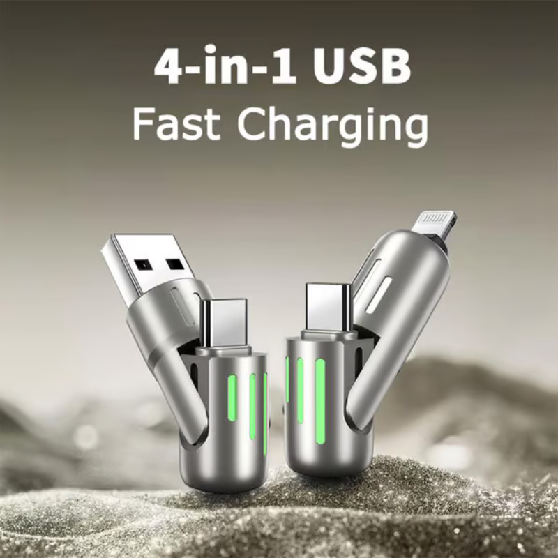 ChargeMax - 4 in 1 USB Cable with 240W Fast Charging