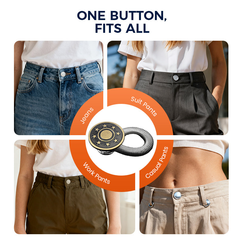 WaistPro – Metal Adjustable Button for Jeans