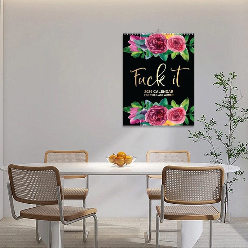 2024 Calendar For Tired-Ass Women Metic