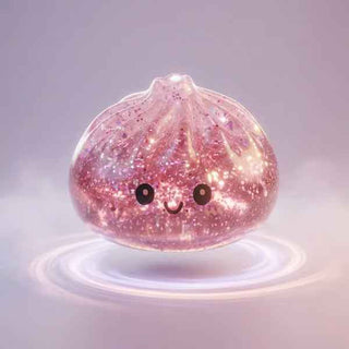 ✨ Cute Glitter Dumpling Squishy | Rare Collectible Stress Ball