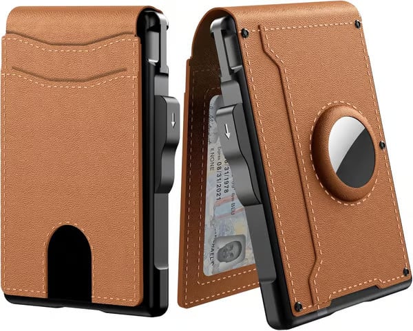VaultOne - Premium RFID AirTag Wallet
