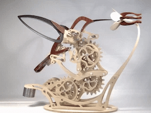 WoodWhirr – 3D Mechanical Wooden Hummingbird