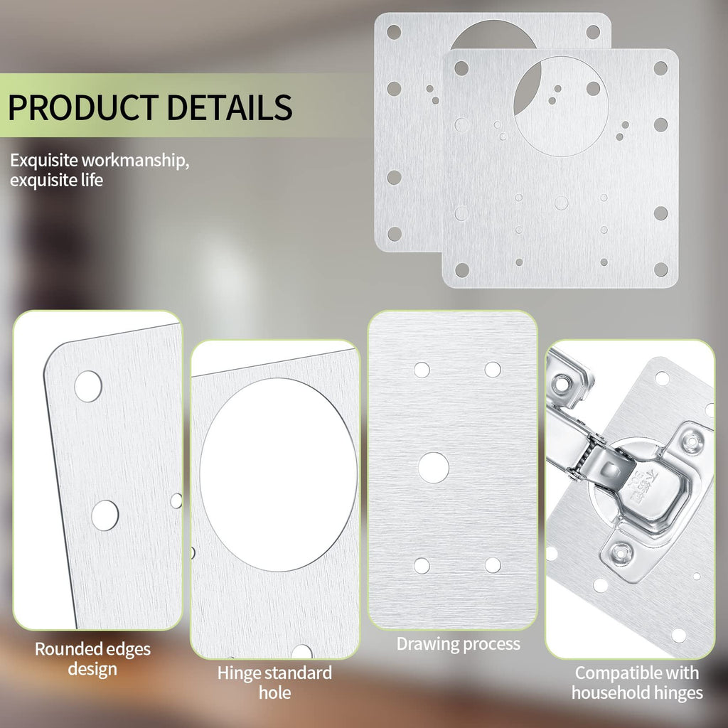HingePro – Strong Fixing Plate Bracket Set