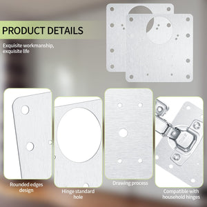 HingePro – Strong Fixing Plate Bracket Set