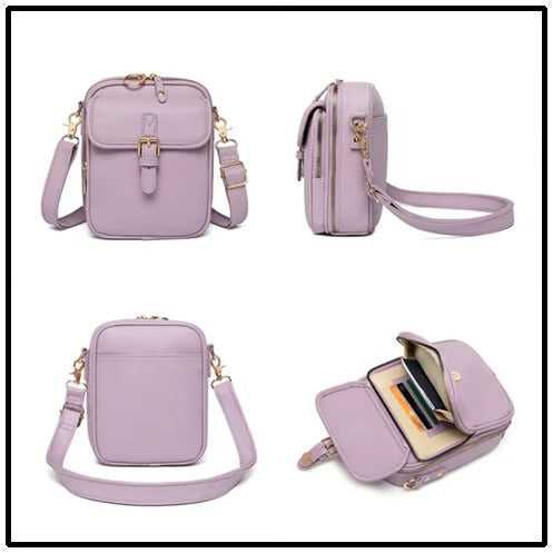 LuxeLoom – Classic Leather Crossbody Bag
