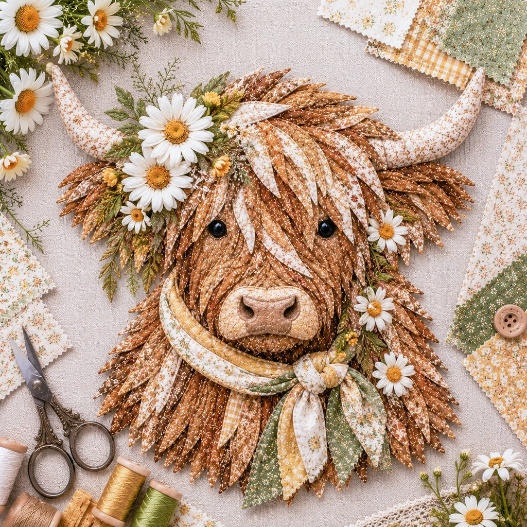 BloomCow – Birth Flower Highland Cow DIY Art Kit