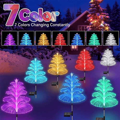 FestiveBeam – Seven-Color Gradient Solar Tree Light