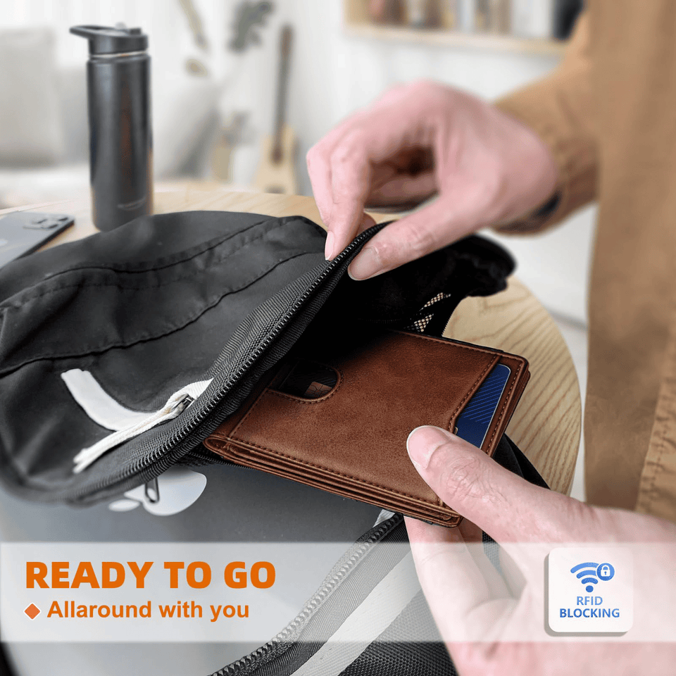 SlimGuard – Leather Front Pocket Card Holder