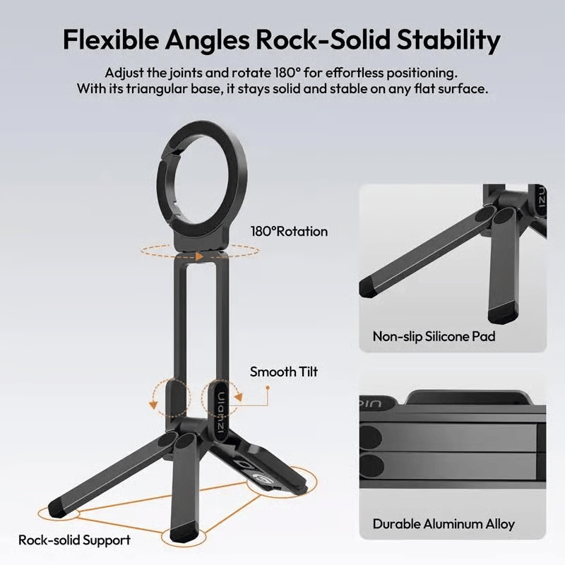 MobiMag | Magnetic Tripod & Phone Holder